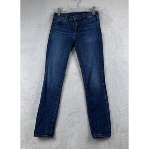 Ag Adriano Goldschmied Skinny Jeans Womens 27 Mid Rise Medium Wash PW34287 Blue